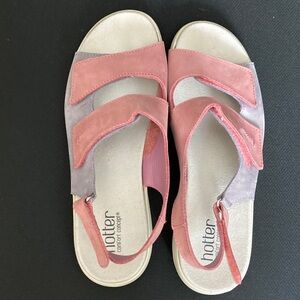 Hotter Women's Sandals in Pink and Purple